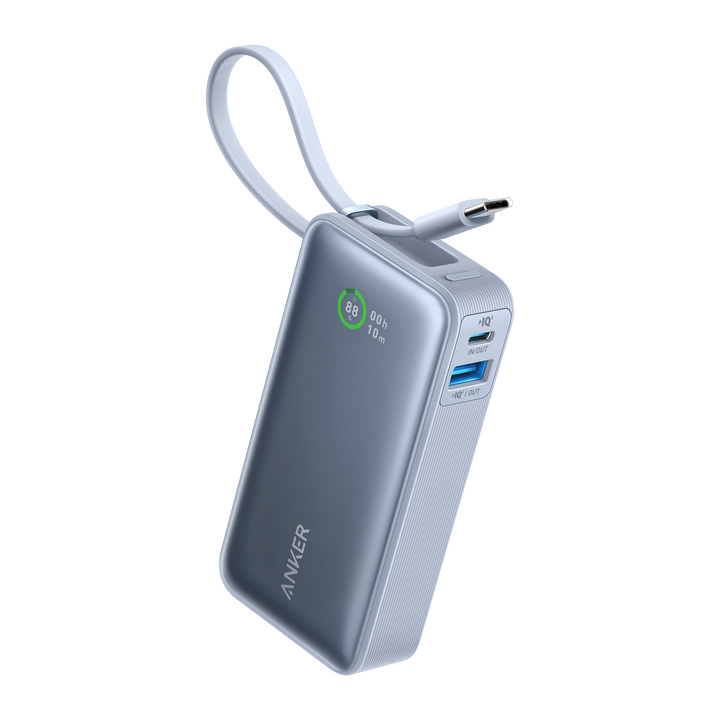 Anker Nano Power Bank (30W, Built-In USB-C Cable)