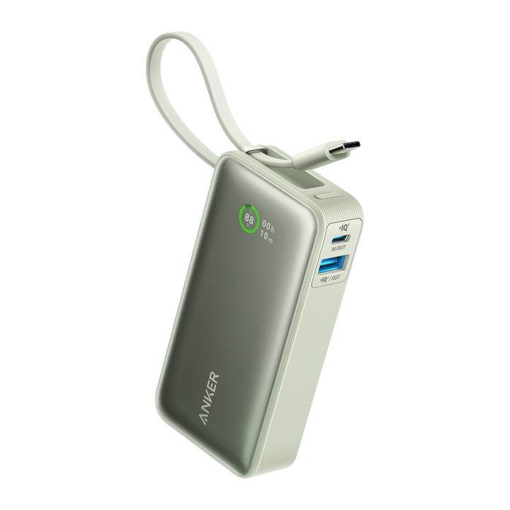 Anker Nano Power Bank (30W, Built-In USB-C Cable)
